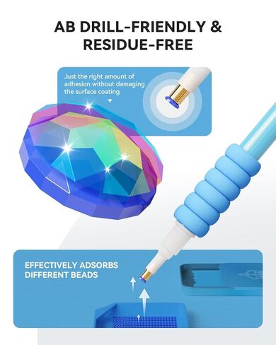 ARTDOT Enduring Stickiness Putty Wax for Diamond Art Kits for Adults,Strong Stickiness Clay Glue with Slide Storage Box for Diamond Painting Accessories and Tools in Kuwait