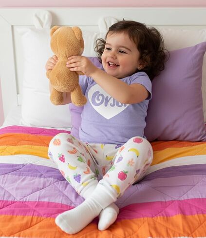تي شيرت Lalo & Luna Heart Motif للفتيات الصغيرات البالغات من العمر سنة واحدة وممتعات في عيد ميلادهن الأول - ملابس الأطفال الصغار في عيد الميلاد الأول in Kuwait