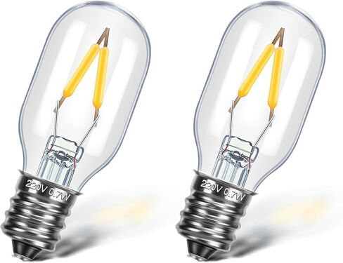 Replacement LED Bulbs Compatible with Conair Makeup Mirror, E12 Candelabra Base T20 Light Bulbs, 2W 120V Replacement Bulbs Compatible with Conair Lighted Makeup Mirror - 2 Clear 2 Blue in Saudi Arabia