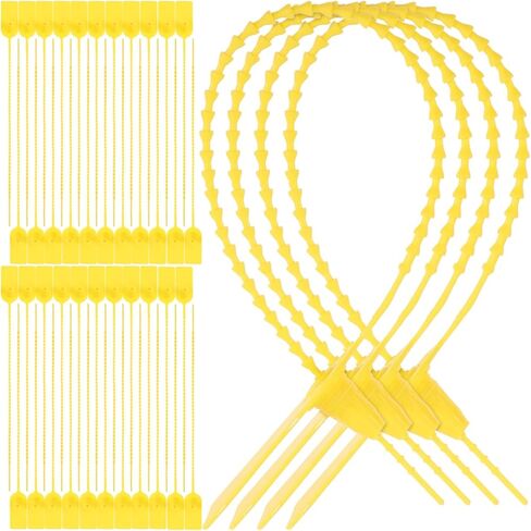 100pcs Shipping Label Self-locking Safety Zip Ties Fire Extinguishers Zip Ties Zip Tie Fasteners Zip Lock Compact Tamper Proof Seals Zip Tie Labels Zip Tie Tags in Saudi Arabia