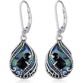 أقراط على شكل حيوانات 925 من الفضة الإسترليني أذن البحر شل استرخى أقراط متدلية أقراط ليفرباك مجوهرات بأشكال حيوانات لطيفة هدايا للنساء والصديقات in Kuwait