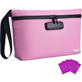 Storage Bag with Combination Lock Large Storage Container Medicine Lock Bag Travel Cosmetic Certificates Organizer Great Christmas Gift in Kuwait