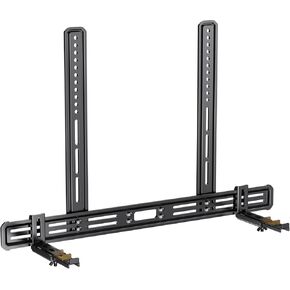 Perlegear Soundbar Mount with Adjustable Height, Soundbar Mounting Bracket Under or Above TV up to 15 lbs Soundbar with Detachable Long Extension Plates, Sound bar Mount Fit Max VESA 600x400mm PGSM04B in Kuwait