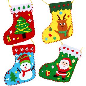 HKKYO DIY شعرت شجرة عيد الميلاد للأطفال، 3.15 قدم شجرة عيد الميلاد مضاءة، 34 قطعة من الحلي الجدار شنقا شجرة عيد الميلاد للأطفال، شجرة عيد الميلاد الأولى لهدايا عيد الميلاد زينة عيد الميلاد in Kuwait