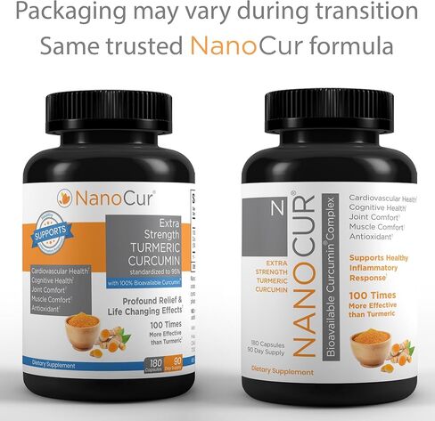 Nanocur Turmeric Curcumin - 100x More Active Than Turmeric, 170% More Active Than Curcumin + Black Pepper Extract. Joint Support, Relief, and Energy You’ll Feel. Organic Curcumin/Plant-Based Carrier. in Saudi Arabia