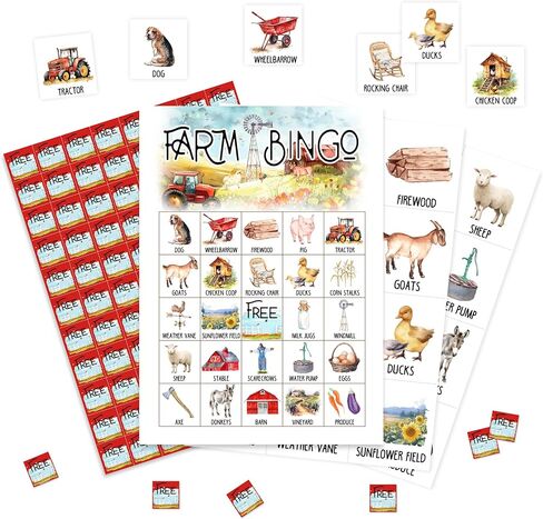 Safari Jungle Bingo Game Cards, Jungle Animals Bingo Games for Adults, Tropical Bingo Cards Supplies, Palm Leaves Bingo Birthday Party Decor Favors, Card Gifts for Women Friends Family Holiday, 06 in Saudi Arabia