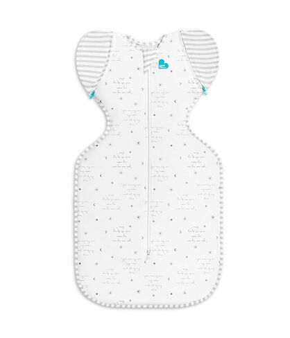 Love to Dream Swaddle UP Transition Bag, Gentle Arms-Up Transition Swaddle, 0.2 TOG Lightweight Cotton, Zip-Off Wings, Ideal for Warm Temperatures 75-81°F, Baby Essentials, You are My Grey, 19-24 lbs in Saudi Arabia
