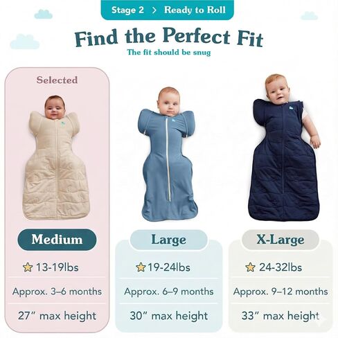Love to Dream Swaddle UP Transition Bag, Gentle Arms-Up Transition Swaddle, 0.2 TOG Lightweight Cotton, Zip-Off Wings, Ideal for Warm Temperatures 75-81°F, Baby Essentials, You are My Grey, 19-24 lbs in Saudi Arabia