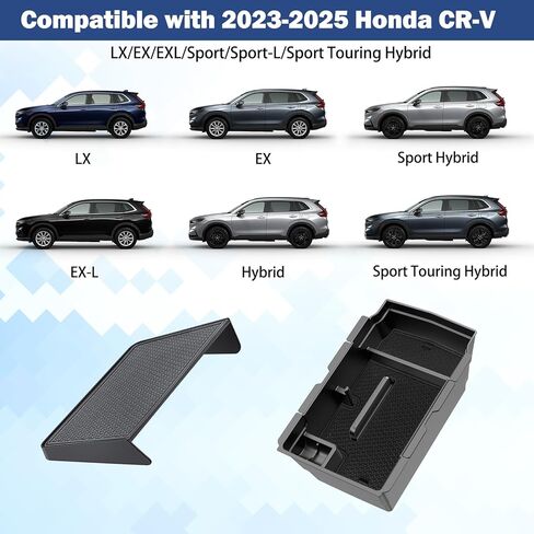 صندوق تخزين السيارة المخفي لسيارة Honda CRV 2023+ OEM منظم وحدة التحكم في السيارة منظم مسند الذراع (3 عبوات) in Kuwait