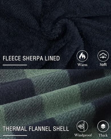 سترة رجالية بسحاب على الموضة مع قلنسوة من الصوف الشيربا مبطنة للشتاء الدافئ سترة منقوشة من الفلانيل بقلنسوة in Kuwait