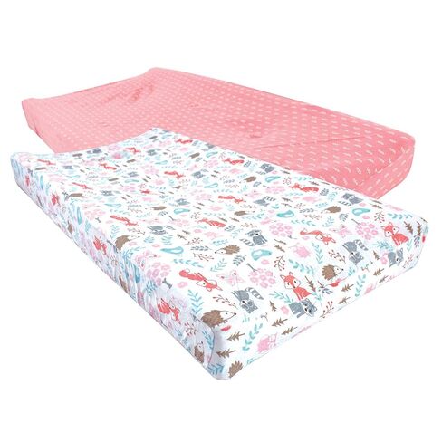 Hudson Baby Unisex Baby Cotton Changing Pad Cover, Blue Whale, One Size in Saudi Arabia