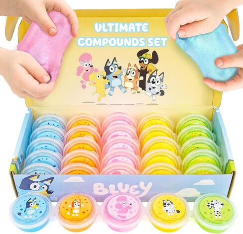 Paw Patrol Dough Party Pack, 25-Pack, Includes Colorful Paw Patrol Sensory Doughs, 6 Colors, 2 oz. Each, Reusable Paw Patrol Toys, Party Favors For Kids, Travel Toys, 3 Year Old Boy Toys, Sensory Play in Saudi Arabia