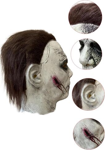 قناع الهالوين، قناع الهالوين المخيف، أقنعة رأس كاملة من اللاتكس، وجه فيلم رعب، زي الهالوين للرجال in Kuwait