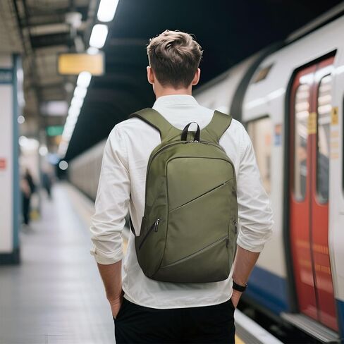 Travel Backpack Laptop Backpack, 20L Casual Daypack, Weekender Bag Carry on Flight Approved Water Resistant Lightweight for Men Women, Green in Kuwait