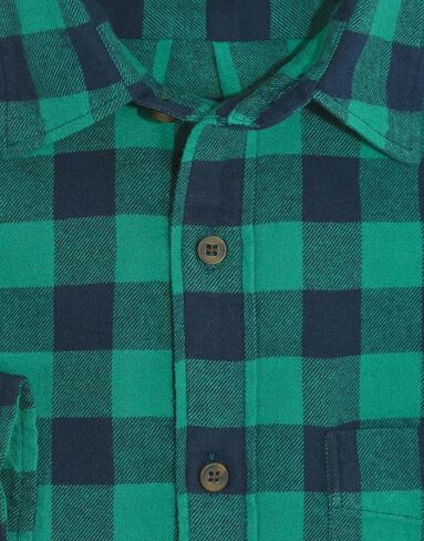 J.Crew Mercantile Men's Long Sleeve Slim Gingham-Plaid Flannel Shirt (M, Navy Red Multi) in Kuwait