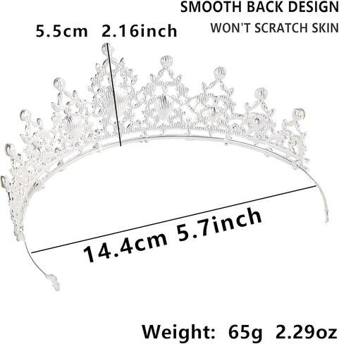Crystal Crown and Tiara For Women - Rhinestone Headband For Princess Girls,Bridal Hair Accessories For Weddings Birthday in Saudi Arabia