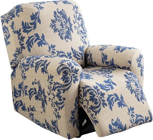 KRFOONN Stretch Recliner Slipcovers Printed Sofa Cover 4-Piece Lazy Boy Chair Covers Non Slip Reclining Furniture Protector Recliner Chair Cover with Storage Pocket for Living Room, Christmas01 in Kuwait