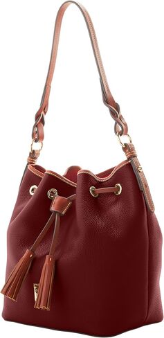 Dooney & Bourke Handbag, Pebble Grain Tasha Drawstring - Black in Kuwait