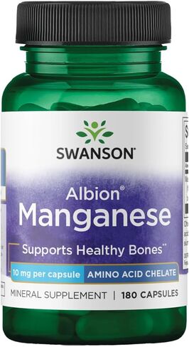 Swanson Albion Chelated Manganese 10 Milligrams 180 Capsules in Saudi Arabia