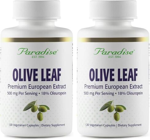 Paradise Herbs Olive Leaf Extract, Vegan, Non GMO, Gluten Free, 120 Capsules in Kuwait