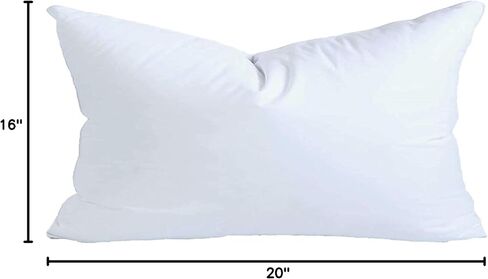 MoonRest 22x22 Inch Synthetic Down Alternative Square Pillow Insert Form Stuffer for Sofa Shams, Decorative Throw Pillow, Cushion and Bed Pillow Stuffing - Hypoallergenic 22“X 22" in Saudi Arabia