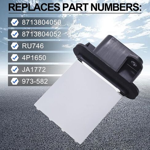 HiSport 6E5Z19E624AA 8E5Z19E624A HVAC Heater Blower Motor Resistor Compatible with Ford Fusion 2006-2012 Mercury Milan 2006-2011 Compatible with Lincoln MKZ 2007-2012 Zephyr 2006 in Saudi Arabia