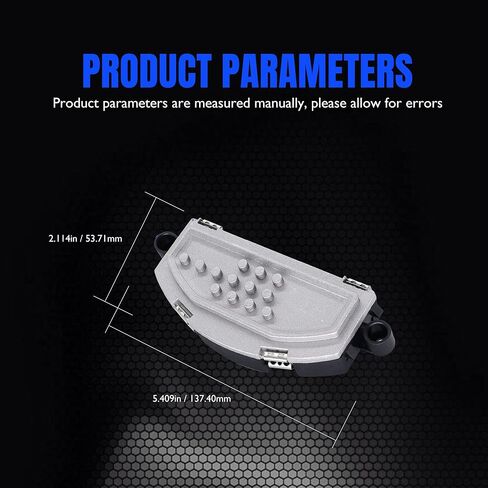 HiSport 6E5Z19E624AA 8E5Z19E624A HVAC مقاوم محرك منفاخ السخان متوافق مع Ford Fusion 2006-2012 Mercury Milan 2006-2011 متوافق مع Lincoln MKZ 2007-2012 Zephyr 2006 in Saudi Arabia
