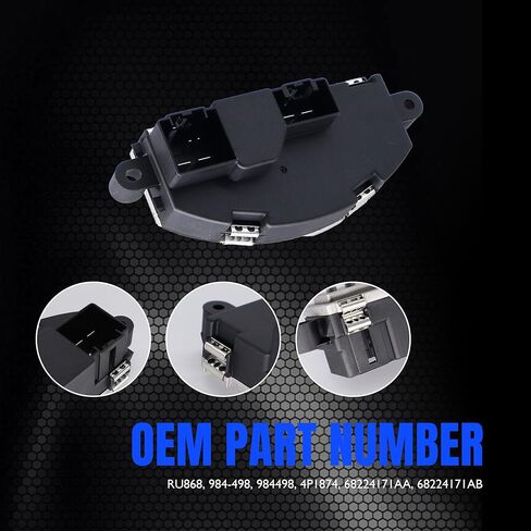 HiSport 6E5Z19E624AA 8E5Z19E624A HVAC مقاوم محرك منفاخ السخان متوافق مع Ford Fusion 2006-2012 Mercury Milan 2006-2011 متوافق مع Lincoln MKZ 2007-2012 Zephyr 2006 in Saudi Arabia