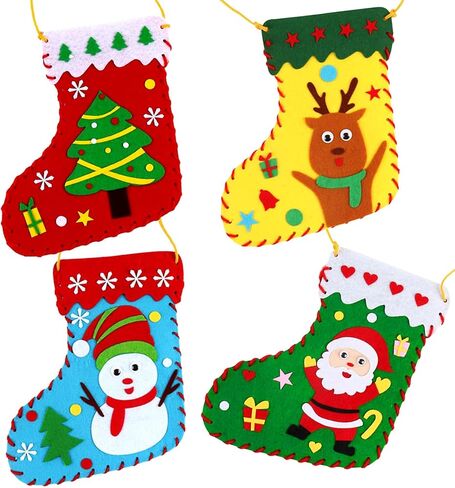 HKKYO DIY شعرت شجرة عيد الميلاد للأطفال، 3.15 قدم شجرة عيد الميلاد مضاءة، 34 قطعة من الحلي الجدار شنقا شجرة عيد الميلاد للأطفال، شجرة عيد الميلاد الأولى لهدايا عيد الميلاد زينة عيد الميلاد in Kuwait