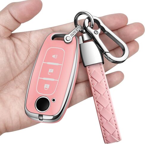 Sindeda for Nissan Key Fob Cover with Keychain Soft Full Protection Key Shell Key Case Compatible with 2023 2024 Nissan Pathfinder Rouge 4Runner (Blue, 5 Buttons) in Kuwait