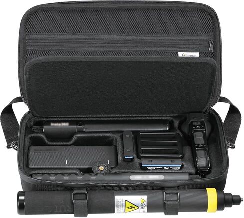 Carrying Case for Insta360 X4 Accessories, Portable Insta 360 X4 Action Camera Carry Bag Waterproof Hard Shell with Shoulder Strap for Store or Travel, Compatible with 3M 9.8ft Selfie Stick, Black in Kuwait