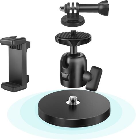 C Clamp Desk Camera Mount with Ball Head, Universal C-Clamp with 1/4 Screw, Camera Clamp Mount with 360°Rotation Tripod Head for DSLR Camera LED Video Metal Working Woodworking Desktop Pole in Kuwait