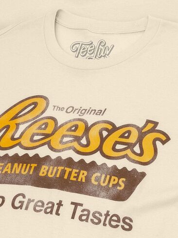 Tee Luv Men's Reese's Peanut Butter Cup Shirt - Two Great Tastes Candy Shirt in Saudi Arabia