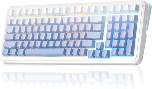 K99 98% Wireless Mechanical Keyboard, Tri-Mode Connection, Compact Gaming Keyboard with Six-Layer Padding Gasket, RGB Backlit,Hot Swappable Custom Keyboard for Mac/PC in Saudi Arabia