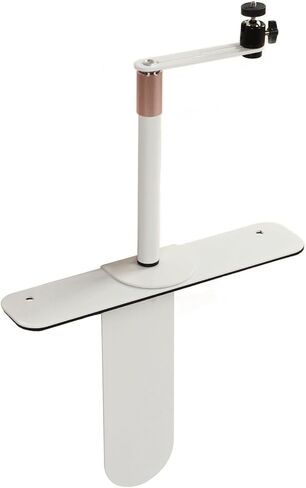 Projector Stand Plug in Projector Stand for Bedside Sofa, 360 Degree Rotatable Projector Bed Mount Sturdy Alloy Steel, 9.4 to 15.7in Adjustable Projector Bracket Holder (white) in Saudi Arabia