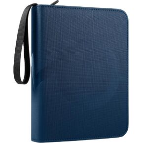 Premium Trading Card Binder 4 Pocket, GEAoffice PU Cover Card Collection Binder for 400 Cards, Sturdy Sports Card Holder for Standard Size Card, Card Album for MTG, TCG, Game&Sports Cards, Red in Kuwait