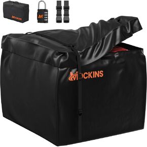 Mockins XXL 40CuFt Hitch Cargo Carrier Bag |70"x33"x30" Large Soft Shell Bag Waterproof Cargo Bag for Hitch Carrier Rack | Heavy Duty Vinyl Trailer Hitch Cargo Storage w/Straps, Lock, & Carry Bag in Kuwait