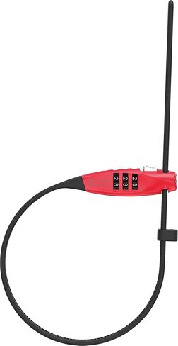 ABUS Combiflex TravelGuard Cable Lock - Lock for Securing Helmet, Pushchair, Skis and Luggage - 45 cm Cable Length - with Number Code - Yellow in Saudi Arabia