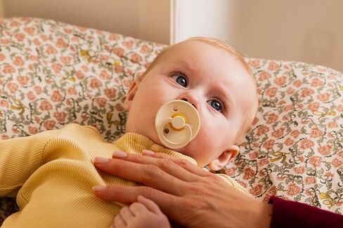 BIBS Colour Baby Pacifier 2-Pack | Made in Denmark | BPA Free Dummy Soother, Round Nipple. Natural Rubber Latex, Size 3 (18+ Months), Sage/Hunter Green in Kuwait