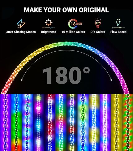 2 Pack 2FT Whip Lights with Spring Base & Rocker Switch，APP & Remote Control Led Whip Lights W/6 Nylon Flags, 366 Modes Spiral RGB Chasing Lighted Whips for UTV ATV RZR SXS Can-Am in Kuwait