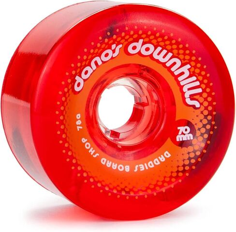 Daddies Board Shop Dano's Downhills Longboard Wheels 70mm 78a Clear in Saudi Arabia
