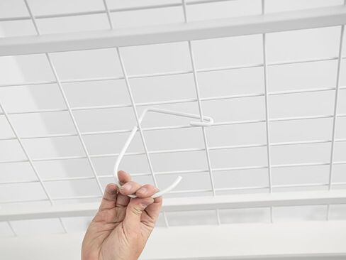 خطافات رف علوية للتعليق من رف السقف وسطح رفوف الحائط، خطافات دراجة شديدة التحمل - أبيض (مجموعة من 4) in Kuwait