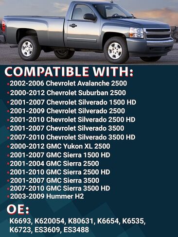 4pc Front Upper Control Arm, Front Lower Ball Joint Comaptible with 99-06 Silverado Sierra 1500 Escalade in Kuwait