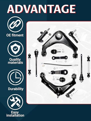 4pc Front Upper Control Arm, Front Lower Ball Joint Comaptible with 99-06 Silverado Sierra 1500 Escalade in Kuwait