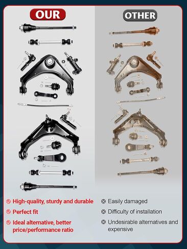 4pc Front Upper Control Arm, Front Lower Ball Joint Comaptible with 99-06 Silverado Sierra 1500 Escalade in Kuwait