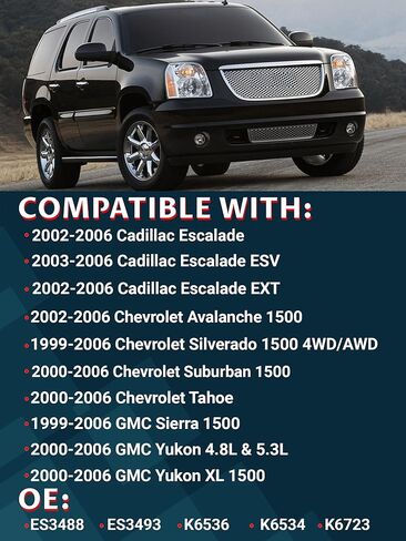 4pc Front Upper Control Arm, Front Lower Ball Joint Comaptible with 99-06 Silverado Sierra 1500 Escalade in Kuwait