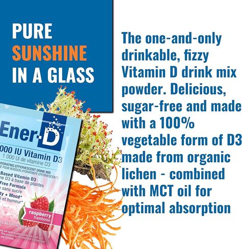 Ener-C Sugar Free Lemon Ginger Multivitamin Drink Mix, 1000mg Vitamin C, Non-GMO, Vegan, Real Fruit Juice Powders, Natural Immunity Support, Electrolytes, Gluten Free, 1-Pack of 30 in Saudi Arabia