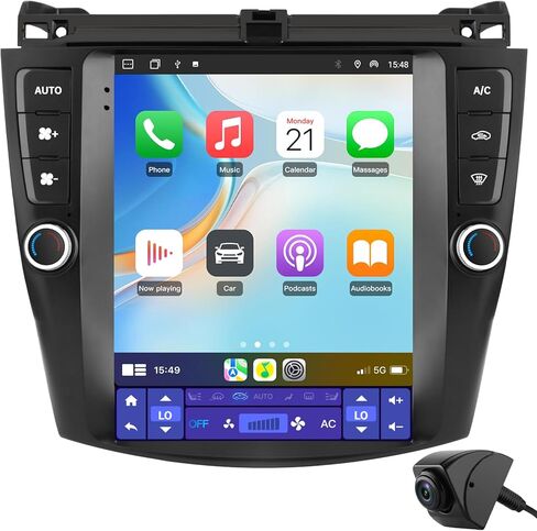 AWESAFE Car Radio Stereo 2+64GB 10 inch Touch Screen for Honda Accord 7th 2003 2004 2005 2006 2007 with CarPlay Android Auto in Kuwait