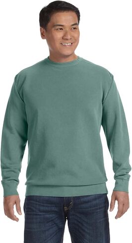 Comfort Colors Men's Crewneck Sweatshirt, Style 1566 Ivory in Kuwait