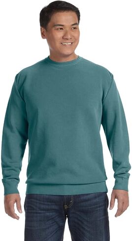 Comfort Colors Men's Crewneck Sweatshirt, Style 1566 Ivory in Kuwait